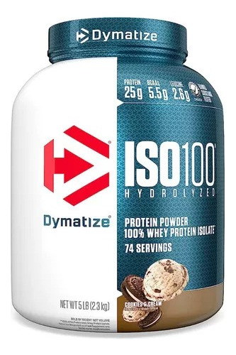 Proteina Iso 100 5 Lbs Dymatize Sabor Cookies