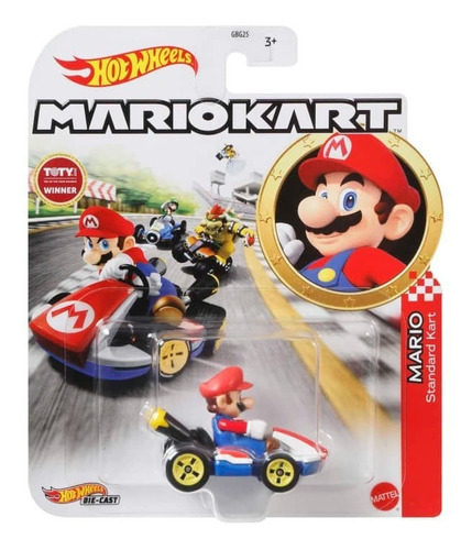 Hot Wheels Mario Kart Die-cast Mario Standard Kart
