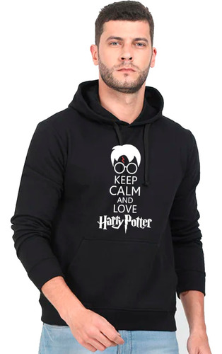 Poleron Canguro Unisex Hp Keep Calm And Love 