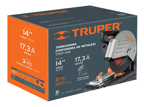 Cortadora Metales Industrial Truper 17733 + 10 Discos Pretul