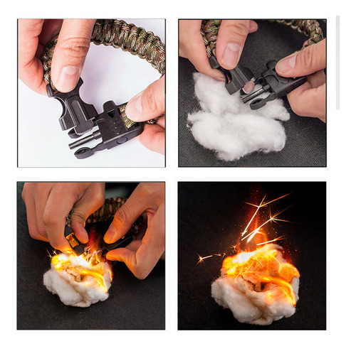 Reloj De Supervivencia Al Aire Libre, Pulsera Multifuncional