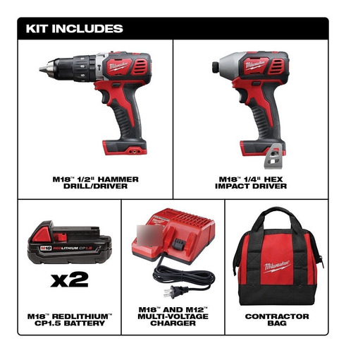 Combo Rotomartillo 1/2 +llave Imp Milwaukee M18+ Navaja Camo