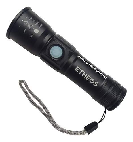 Linterna Tactica Recargable Usb Etheos 260 Lum 3w Zoom