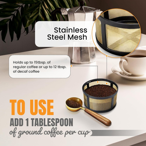 Cesta De Filtro Reutilizable Para Keurig K-duo Essentials 8-
