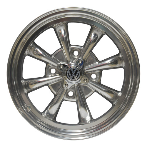 Rines Spider Pulidos 15 X 5.5 Ancho 4/130 Vocho 2 Piezas Color Pulido