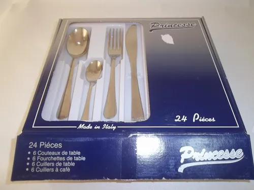 comprar Juego De Cubiertos 24 Piezas Zanetti Italianos Acero Inox