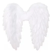 Comprar Alas De Angel Pluma 45 Cm Disfraz Fiesta Halloween Disfraz Pastorela Carnaval Navidad Diablo Plumas 