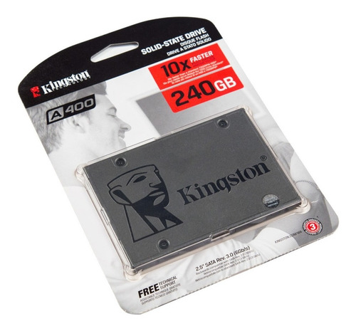 Imagen 2 de 7 de Disco Rigido Ssd 240gb Kingston A400 Sata 3