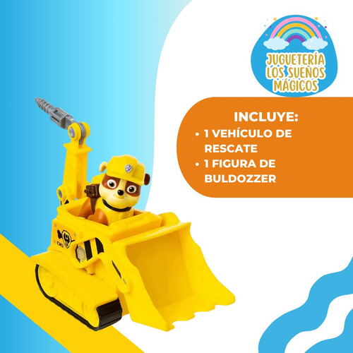 Paw Patrol Rubble Bulldozer Vehiculo Rescue Jet Patrulla