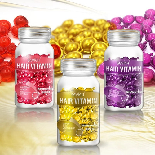Cápsula Vitamínica Sevich Para Cabello Que Repara El Daño Na