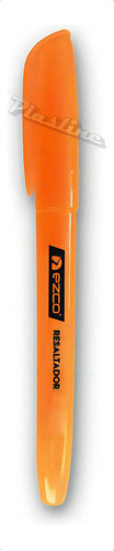 Resaltador Fino Ezco Lighter Biselado Colores X 12u Color Naranja