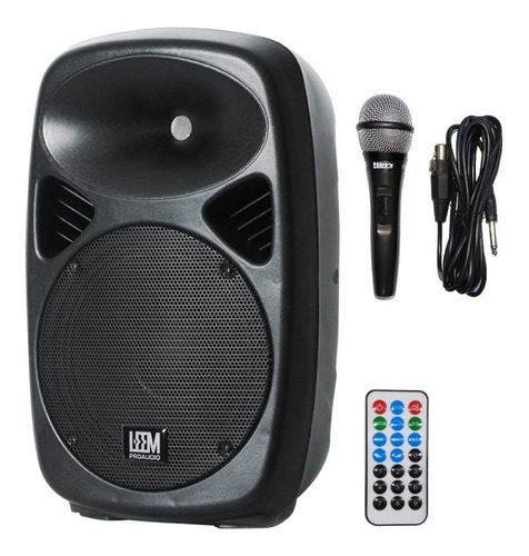 Bafle Potenciado 2 Vias Leem 100w Spa-10 Bluetooth +micro Cuotas