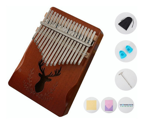 Kalimba Metalofono Pulgar 17 Teclas Pulgar Piano Africano