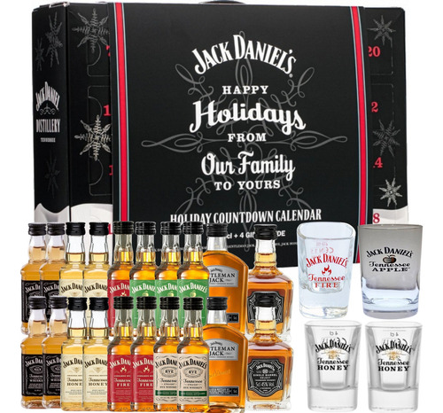 Jack Daniel's Holidays Countdown (kit 20 Mini+ 4 Copos)