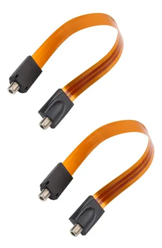 Cable Coaxial Plano Rg6 F Tipo Puente Para Ventanas Y Puerta