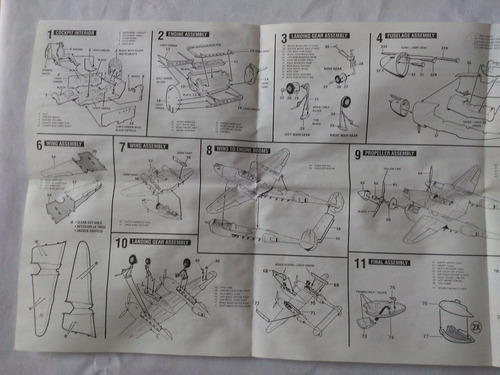 Avião Lockheed P-38j Lighting - Kit Revell 1/32 Importado
