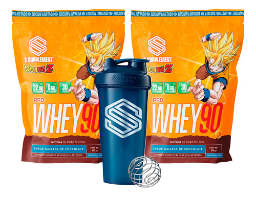 Combo Proteína Pro Whey90 Dragon Ball Z + Shaker Gratis