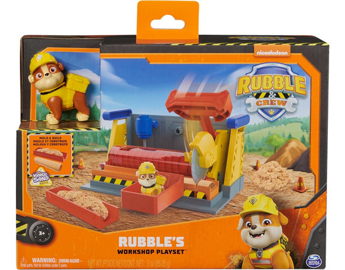 Paw Patrol Rubble & Crew Workshop, Juguete Taller De Rubble Rubble