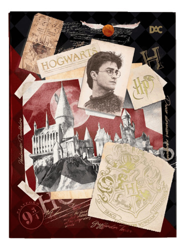 Pasta Catálogo Harry Potter Sem Lombo Com 10 Envelopes Cor Preto