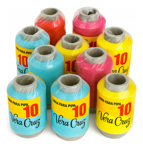 Linha Vera Cruz 1000 Jardas Fio 10 Linha De Pipa Original