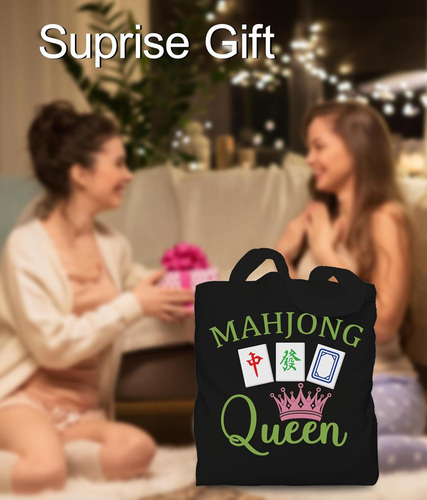 Bolsa De Mano Con Diseño De Azulejos De Mahjong Para Mujer