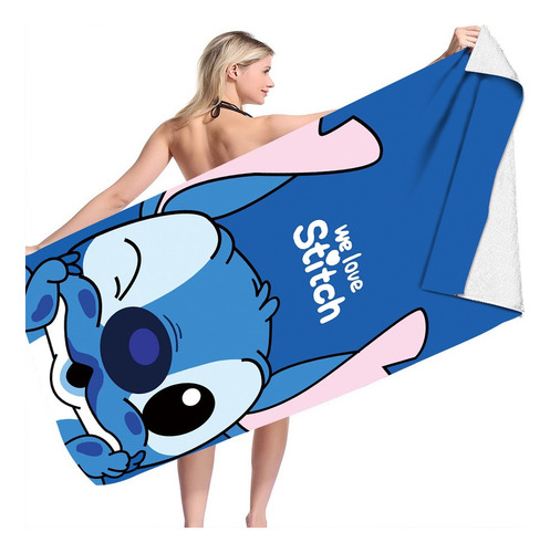 Toalla De Baño Lilo & Stitch, Toalla, Toalla De Playa Stitch