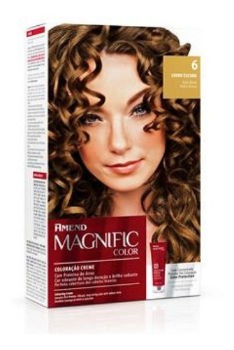 Coloração Creme Amend Magnific Color 6 Louro Escuro