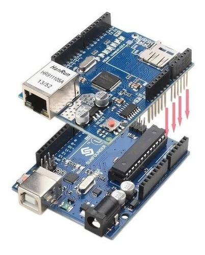 W5100 Ethernet Shield Red Internet Para Arduino Uno Y Mega