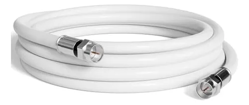 Pack De 2 Pies De Cable Coaxial Rg6 Para Tv E Internet