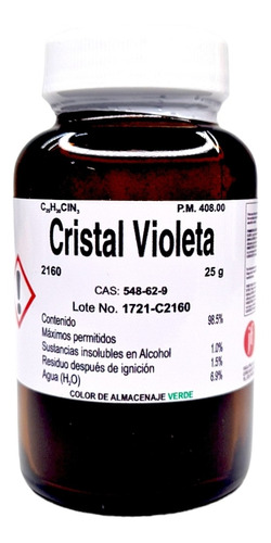 Cristal Violeta 25g Marca Fagalab Colorante 