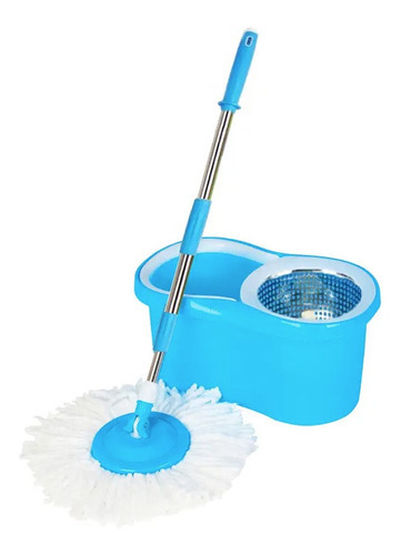 Rodo Magico Balde Spin Mop Giratório 360 Esfregão Cesto Inox