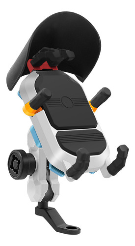 Soporte Teléfono Moto Impermeable Anti-robo 360° Espejo Retr