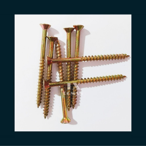 Tornillo Fix 3.5 X 16 Caja De 500 Unidades Madera Dorado