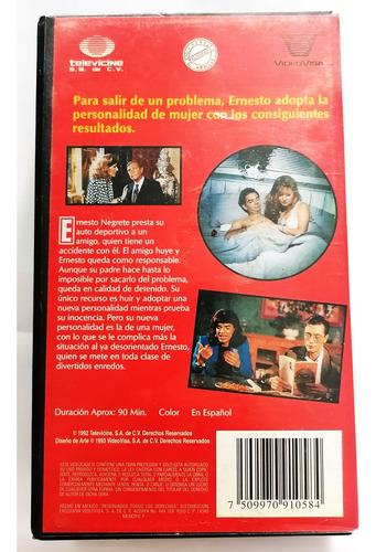 Soy Hombre Y Que? Pelicula Formato Vhs 1992 Eugenio Derbez (Usado)