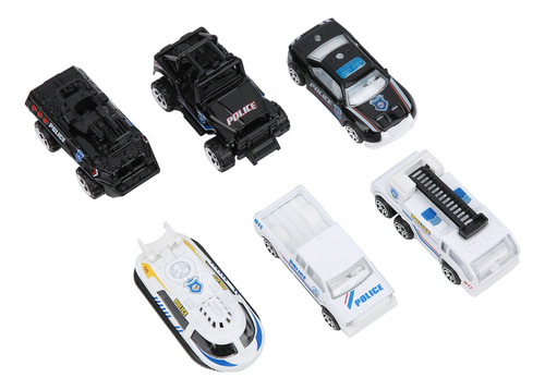 Modelo De Coche De Aleación, 6 Piezas, 1:64 Para Niños, Exqu