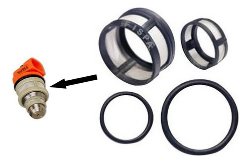 Kit Filtro Orings Inyector Monopunto Vw Pointer Fiat Palio 