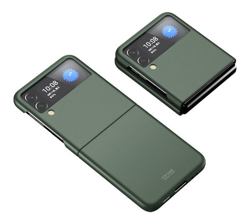 Estuche Para Samsung Galaxy Z Flip 4 En Verde Militar