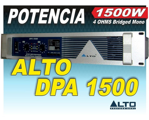 Alto Dpa 1500 Amplificador Potencia Digital 2 X 540w 4 Ohms