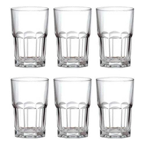 Vaso Vidrio Boston Crisa 377 Ml  X 6 Unidades