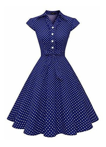 Wedtrend. - Vestido Retro Rockabilly Para Mujer, De Los Años