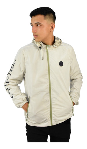 Campera Hombre Reversible Impermeable Importada Yd 30181