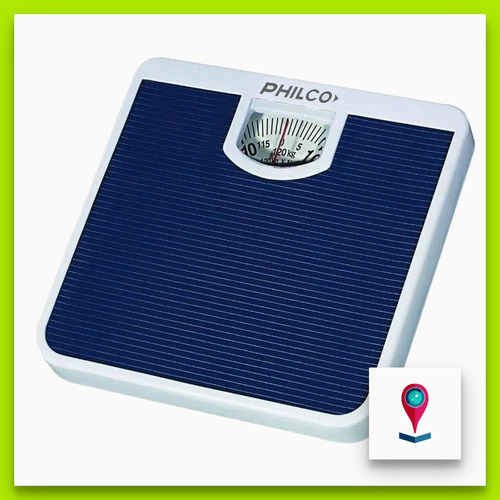 Balanza Mecánica Philco Ba1010pn Analógica 120kg Azul