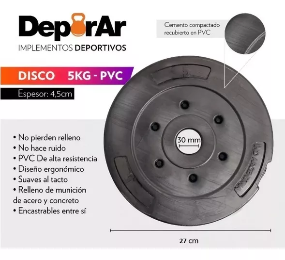 Segunda imagen para búsqueda de adaptador para discos olimpicos gym