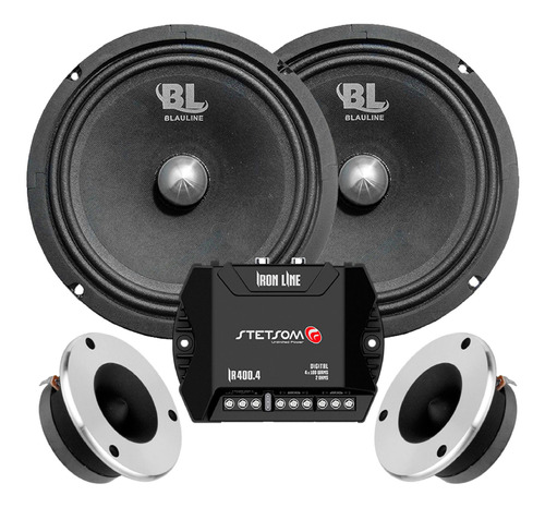 Combo Medios 8  200w + Super Tweeter Para Rackera + Potencia