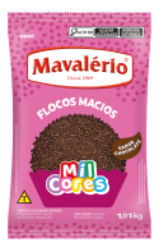 Flocos Macio Mil Cores 1kg Mavalerio