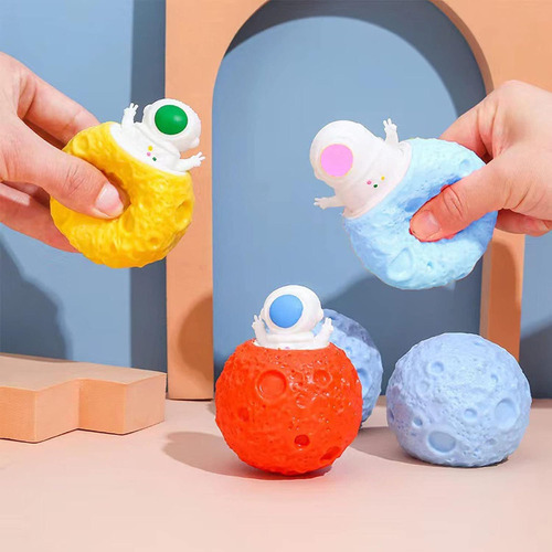 Juego De 3 Piezas Squeeze Toys Squeshes Toy Astronaut Squeez