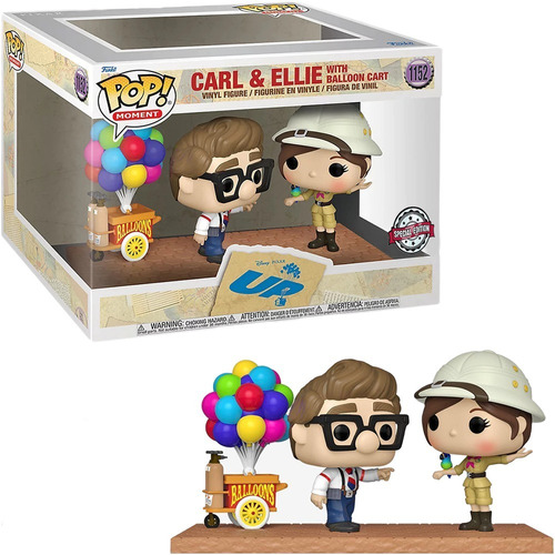 Funko Pop Disney Carl & Ellie With Balloon Cart Exclusive