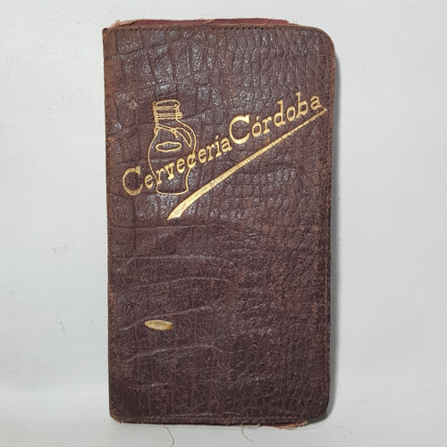 Imagen 1 de 5 de Cervecería Córdoba Antigua Billetera Mozo Cuero Mag 59423