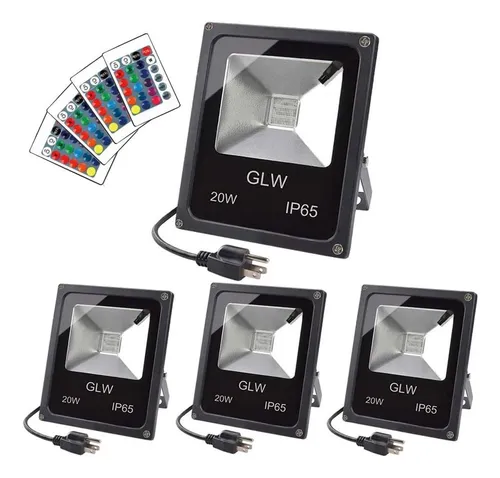 Glw 20w Rgb Led Led Leache Color Cambio De Reflector Con De