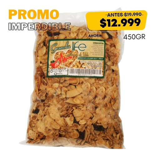 Granola. Delicia Artesanal - - g a $29